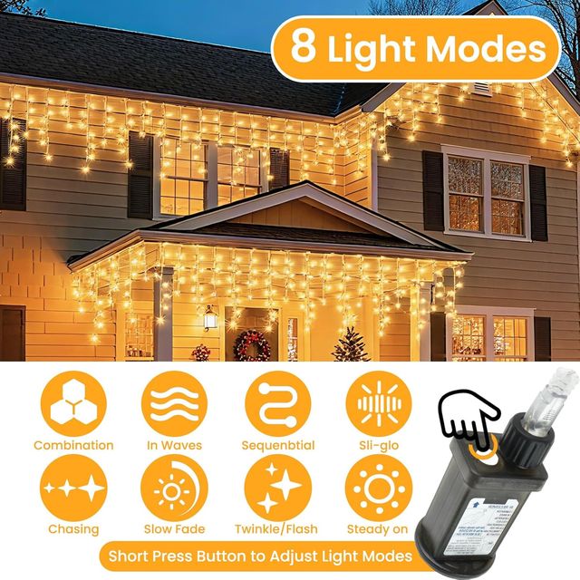 NUEVO - Cortina Luces Navidad Exterior 10m 400 LED