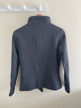 Abrigo paño estilo biker