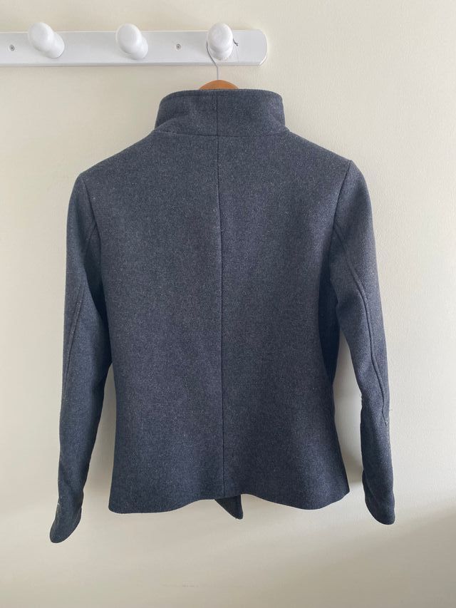 Abrigo paño estilo biker