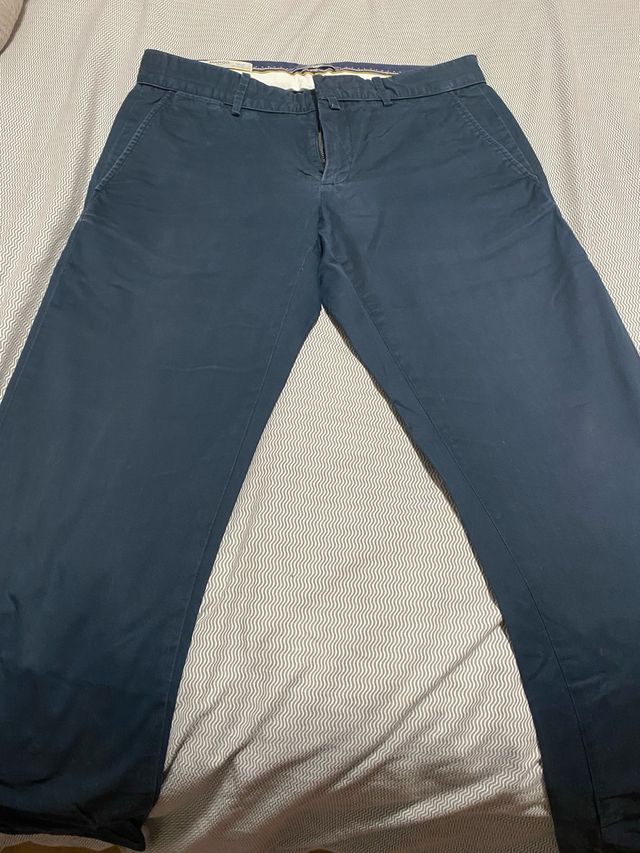 Pantalón largo azul