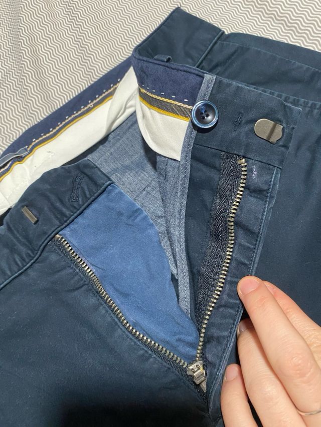 Pantalón largo azul