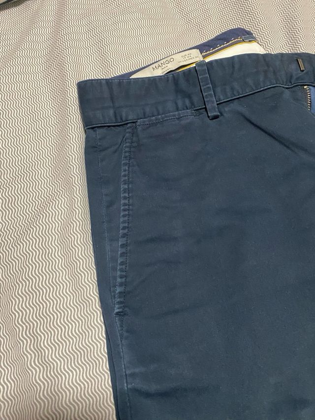 Pantalón largo azul