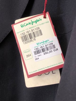 Chaqueta azul marino oscuro