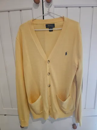 Polo Ralph Lauren Cárdigan Talla S Amarillo