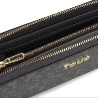 Billetera Tous Kaos Mini Lines Gris Oscuro