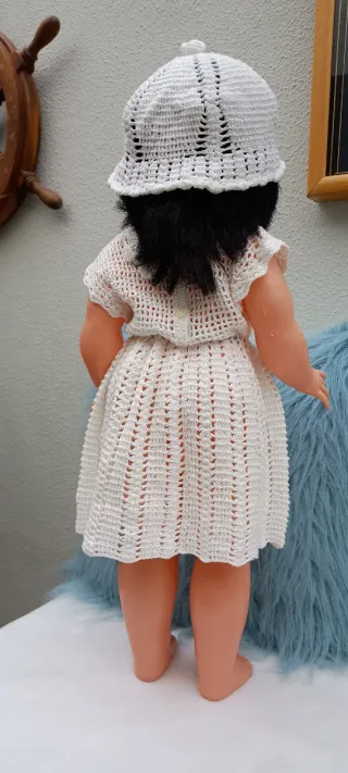 Muñeca años 60 - Vestido crochet