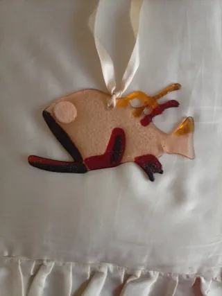 Murano Decorazione vetro Pesce piatto