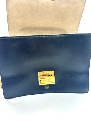 Borsa Fendi Kan U Nero e Marrone di seconda mano