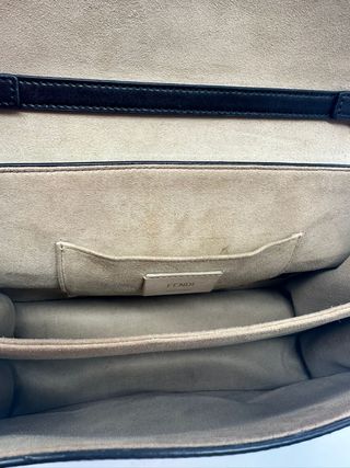 Borsa Fendi Kan U Nero e Marrone di seconda mano