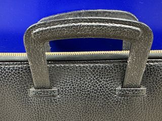 Cartera portadocumentos piel vintage negra