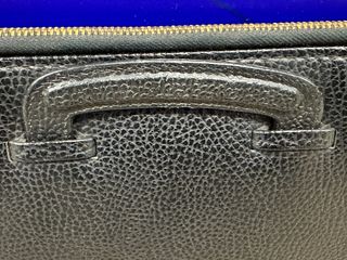 Cartera portadocumentos piel vintage negra