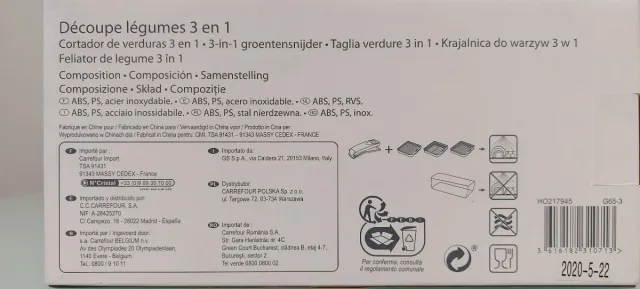 Cortador Verduras 3 en 1