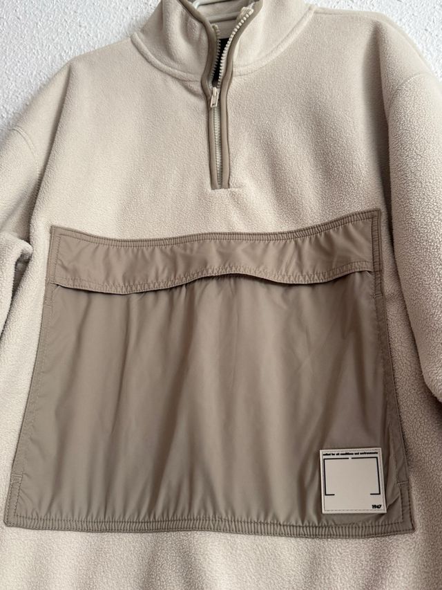 Jersey H&M polar beige mujer invierno talla M new