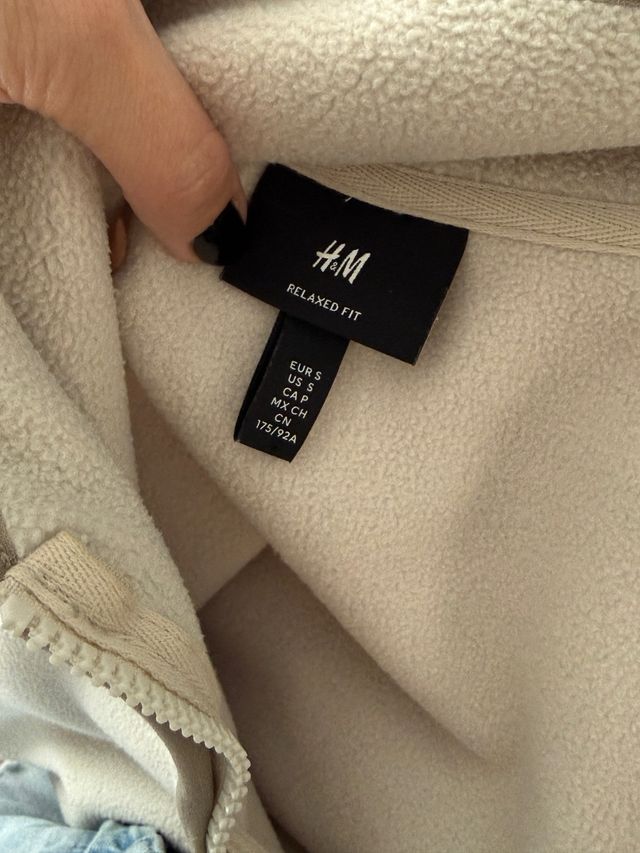 Jersey H&M polar beige mujer invierno talla M new