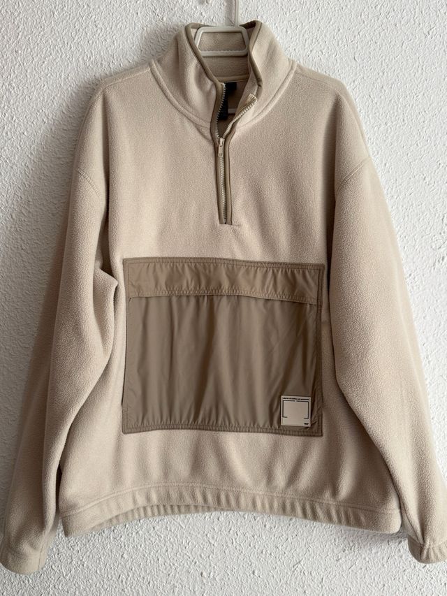 Jersey H&M polar beige mujer invierno talla M new
