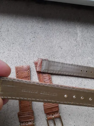 Cinturini vintage vera pelle marrone