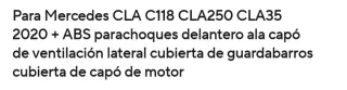 Aleta Parachoques Mercedes Negro