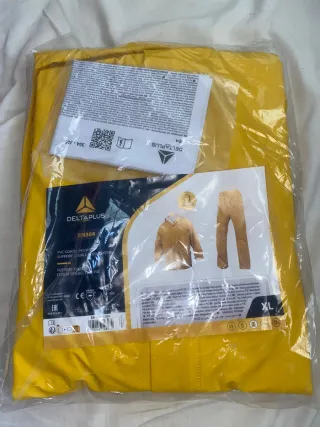 Traje impermeable DELTAPLUS amarillo XL nuevo