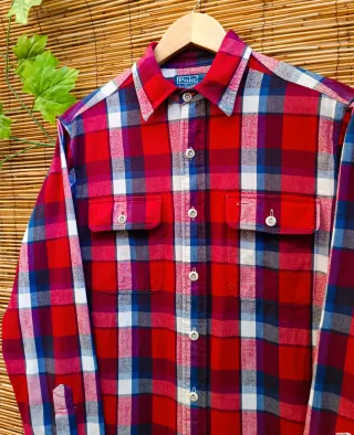 Camisa Franela Vintage Polo Ralph Lauren Talla S