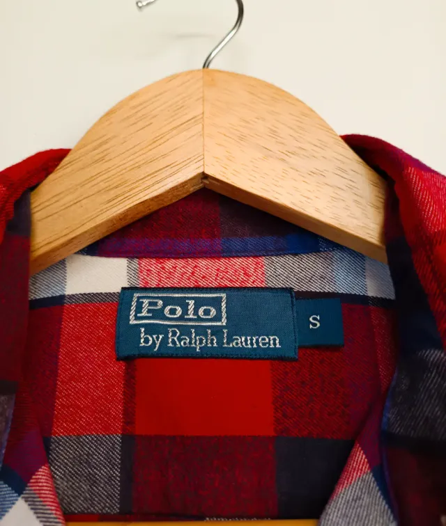Camisa Franela Vintage Polo Ralph Lauren Talla S