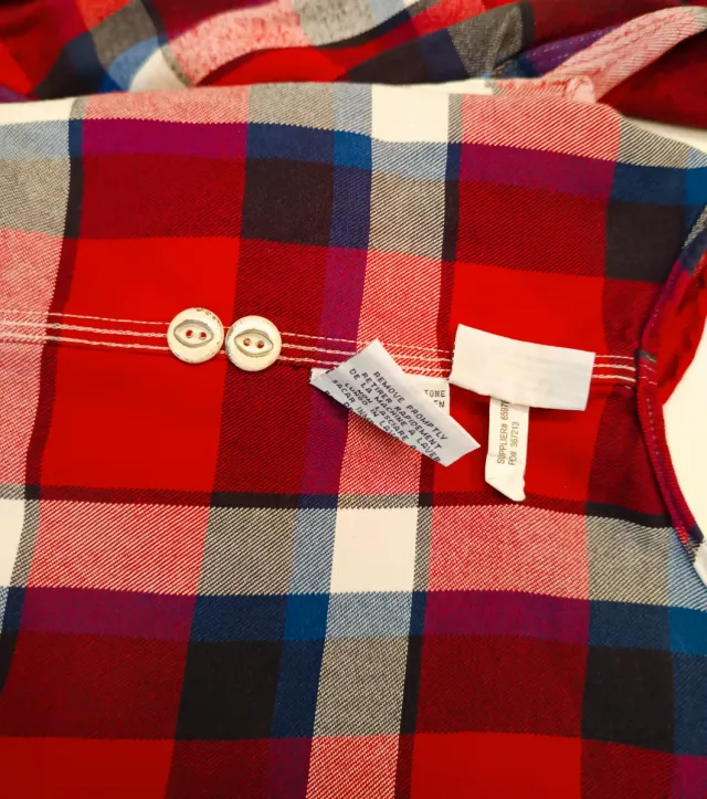 Camisa Franela Vintage Polo Ralph Lauren Talla S