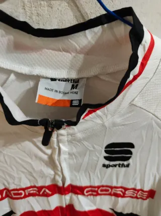 Maglia Ciclismo Sportful Rossa e Bianca