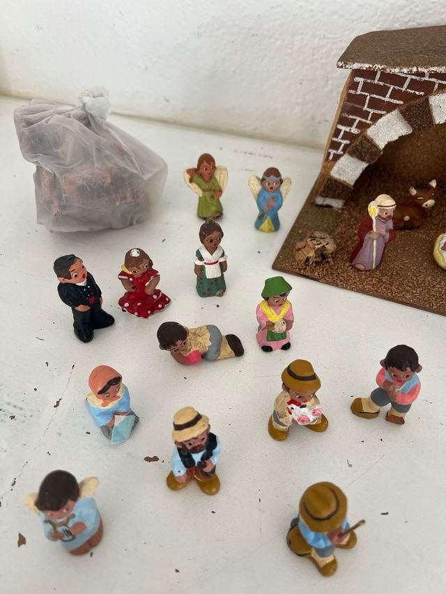 Belén Alborox Barro Policromado Figuras Clásicas