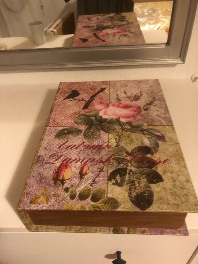 Caja libro almacenaje