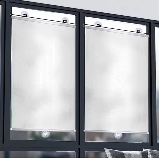 Persianas enrollables con ventosas