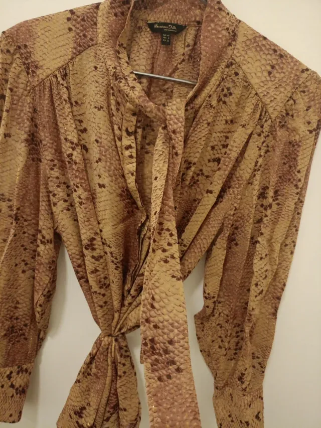 Camisa Massimo Dutti Estampada Talla XS