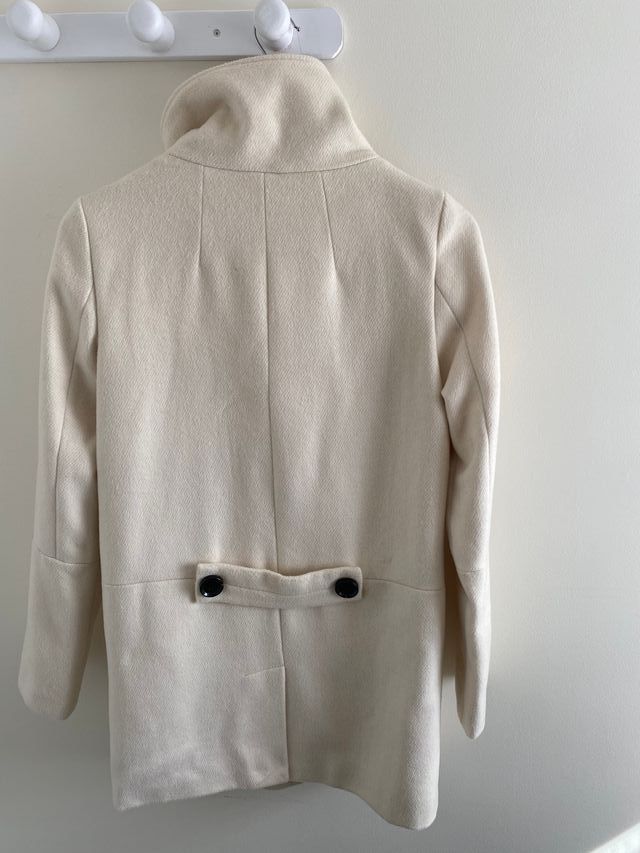 Abrigo paño cuello chimenea