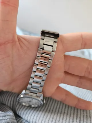 Reloj Casio Hombre Plata y Blanco Nuevo