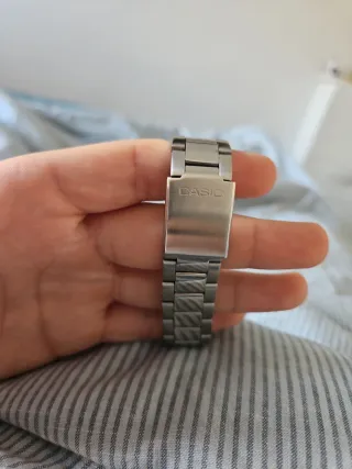 Reloj Casio Hombre Plata y Blanco Nuevo