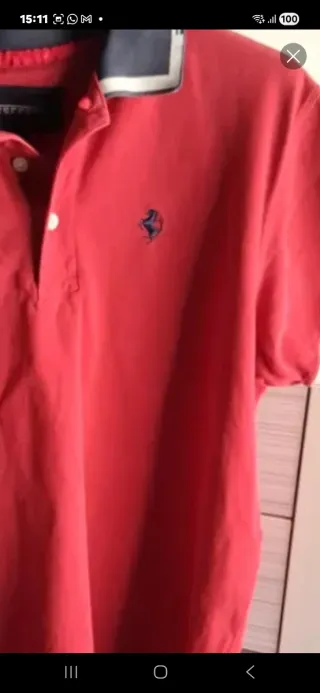Polo Ferrari Rojo. TALLA  XL