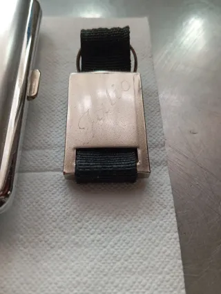 Pitillera, funda mechero y llavero Julio