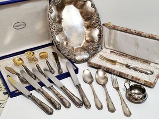 Lote Menaje Alpaca Años 50