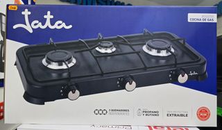 Encimera de gas Jata 3 fuegos propano/butano