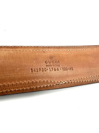 Cinturón Gucci GG Monogram Hebilla Doble G