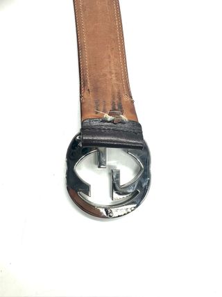 Cinturón Gucci GG Monogram Hebilla Doble G