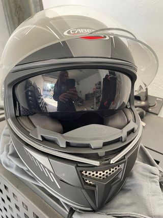 Casco Moto Caberg Talla S Negro