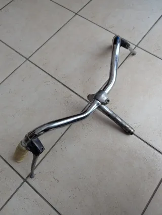 Manubrio Bici Vintage Epoca Raro Cromato