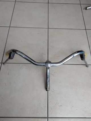 Manubrio Bici Vintage Epoca Raro Cromato