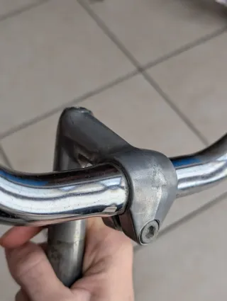 Manubrio Bici Vintage Epoca Raro Cromato