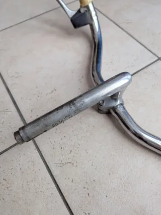 Manubrio Bici Vintage Epoca Raro Cromato