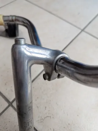 Manubrio Bici Vintage Epoca Raro Cromato