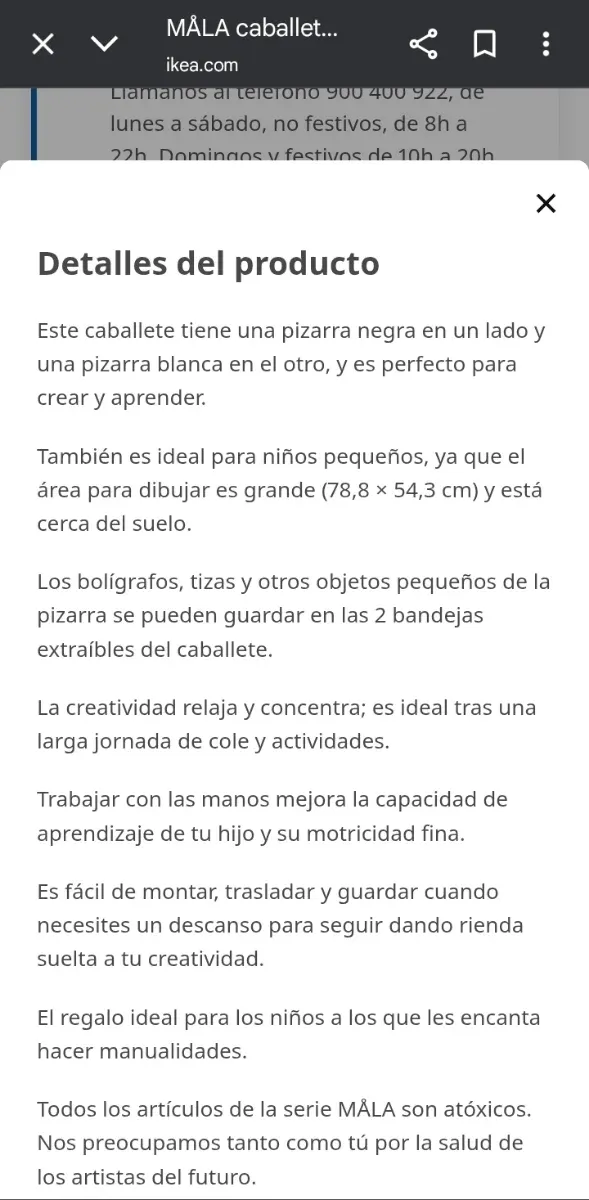 Caballete Pizarra Ikea Måla