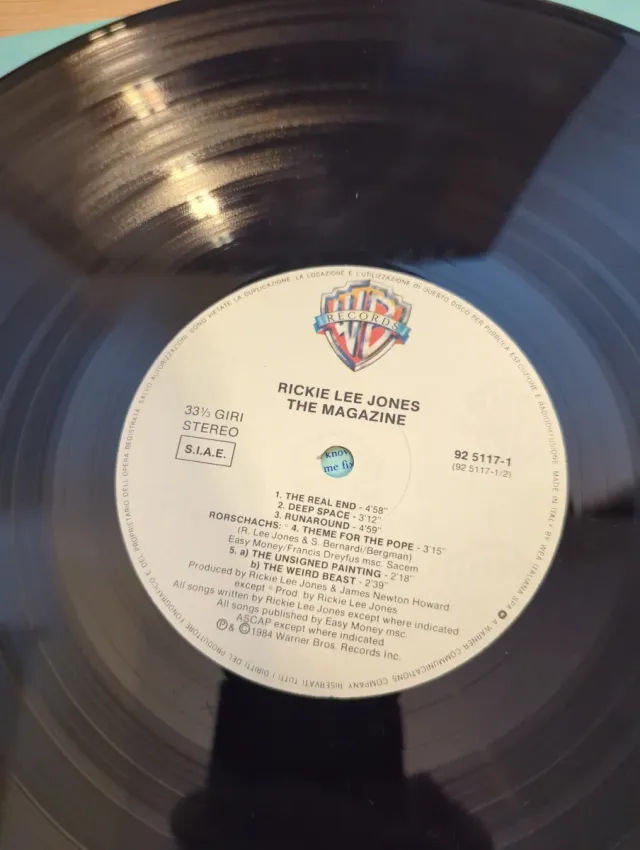 Rickie Lee Jones - The Magazine LP 12 33