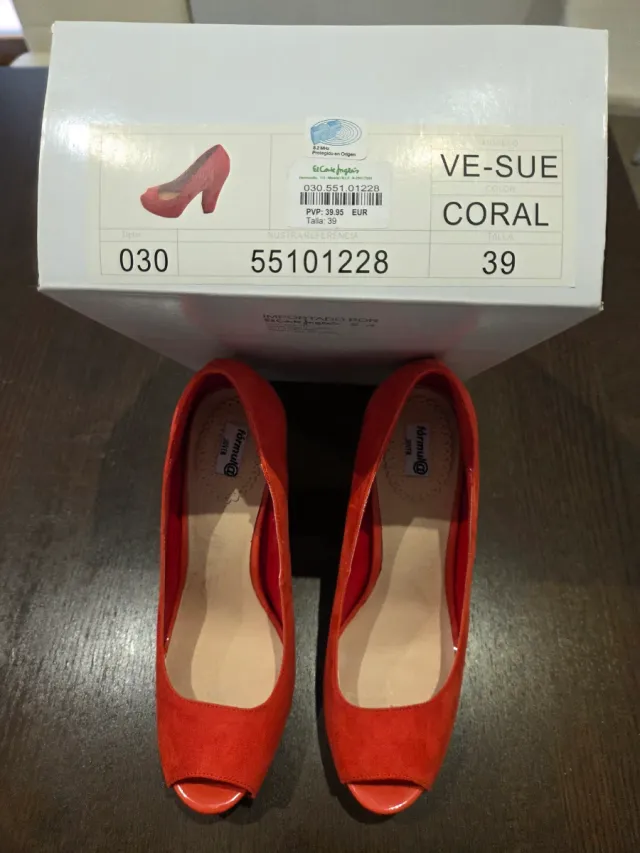 Tacones Fiesta coral nuevos