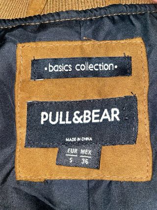 Chaqueta bomber Pull&Bear marrón Talla S
