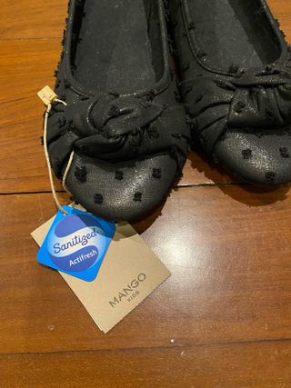 Bailarinas Mango Negras Talla 38